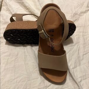 Papillio Tan Sandals Minimalist Slip-On